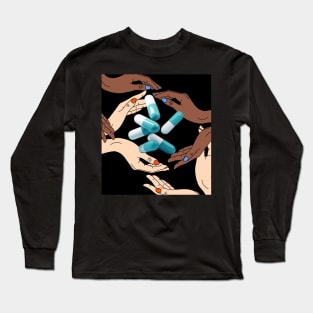 Raining pills Long Sleeve T-Shirt